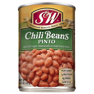 SW Chilli Beans pinto 439g. ถั่วพินโต้รสเผ็ดกระป๋อง นำเข้าจากอเมริกา🇺🇸