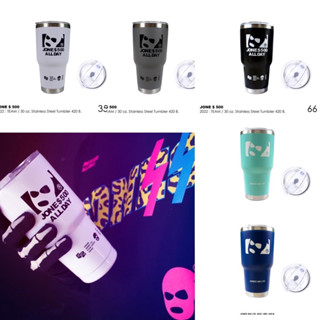JONE500แก้วน้ำสแตนเลส เก็บอุณหภูมิ ความเย็น ความร้อน !!!  TEAM / 30 oz. Stainless Steel Tumbler สีดำด้านขนาด 30 Oz.