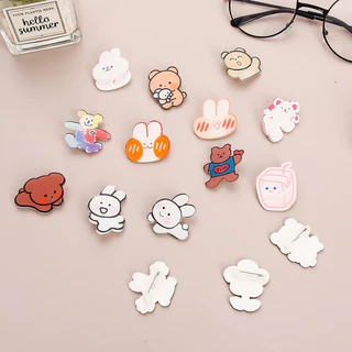 kingshopping XK11(ร้านไทย) เข็มกลัด เรซิ่น ลายการ์ตูน (แฟชั่นสําหรับผู้หญิง)