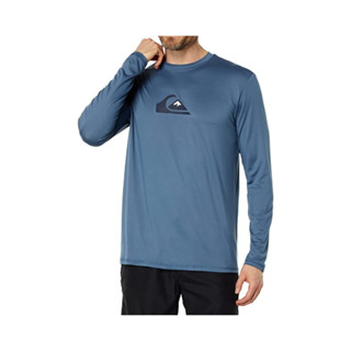 Quiksilver เสื้อว่ายน้ำแขนยาว ผู้ชาย กันแดด Solid Streak Long Sleeve UPF 50 Surf T-Shirt 231 UQYWR03125-BYG0