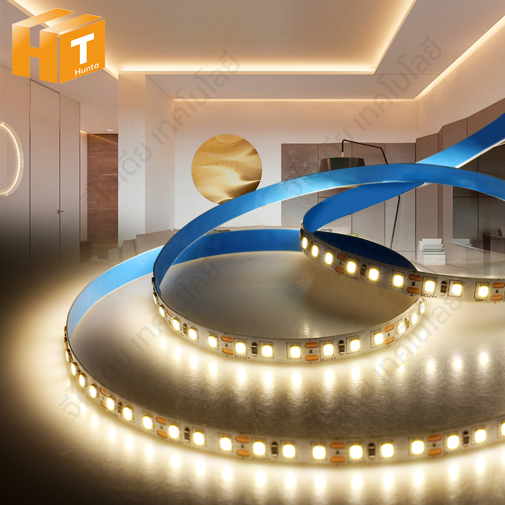 ไฟเส้น LED DC24V แถบไฟ ไฟเส้นสายยาว2835 10/20เมตร สำหรับตกแต่งบ้าน/รถ/อาคาร strip light ใช้งานกลางแจ้งได้ ทนแดด
