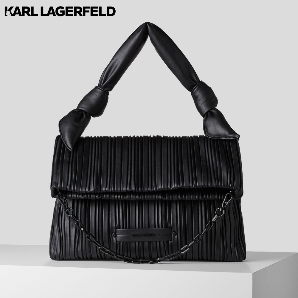 KARL LAGERFELD - K/KUSHION FOLDED TOTE WITH KNOTTED HANDLE 231W3045 กระเป๋าถือ