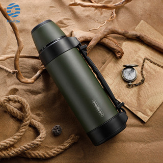 Fjbottle กระติกเก็บเย็น 1500ml Double Layer 316 Stainless Steel Vacuum Flask กระติกน้ำแข็ง กระบอกน้ำเก็บ FJ015