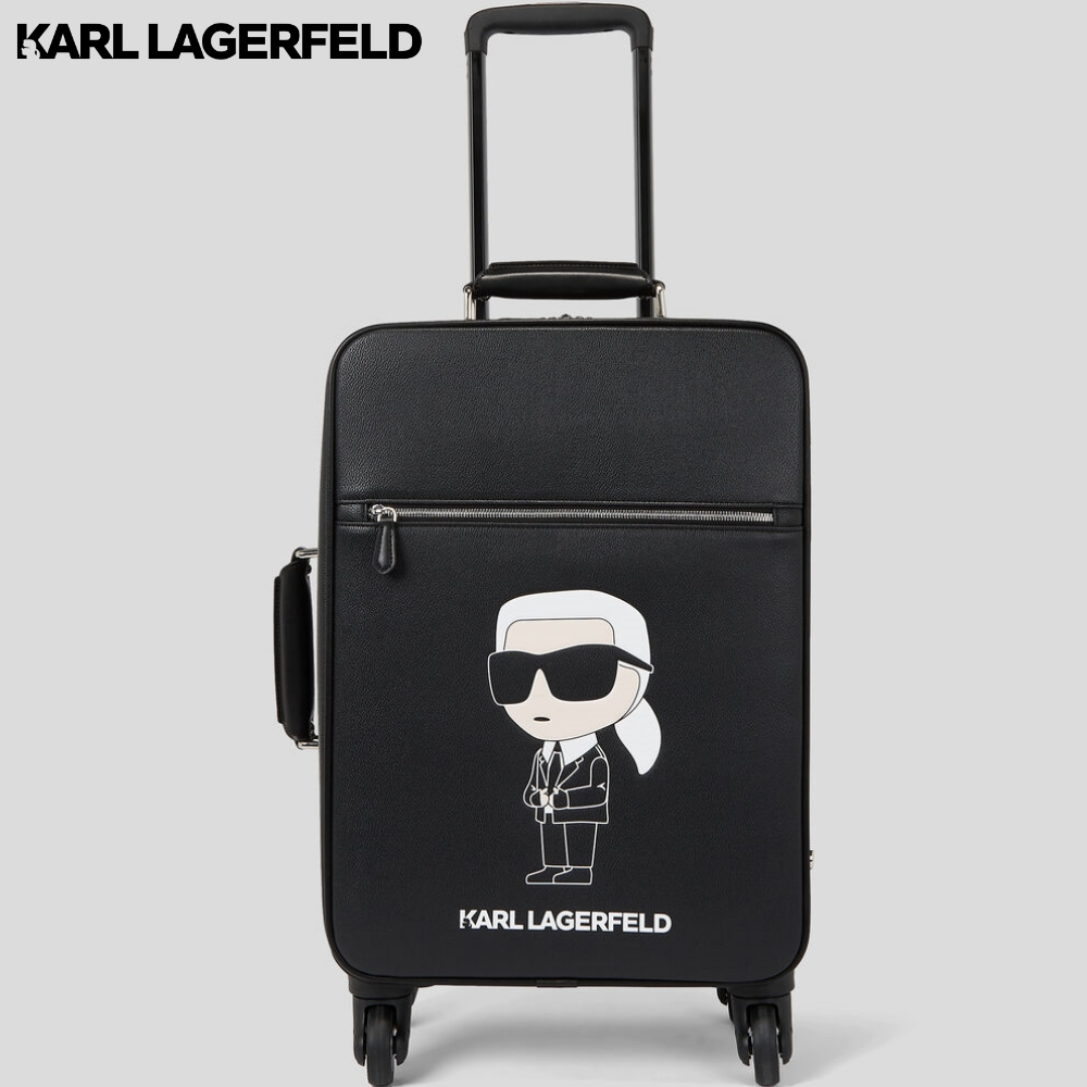 KARL LAGERFELD - K/IKONIK COATED CANVAS TROLLEY CASE 230W3198 กระเป๋าเดินทาง