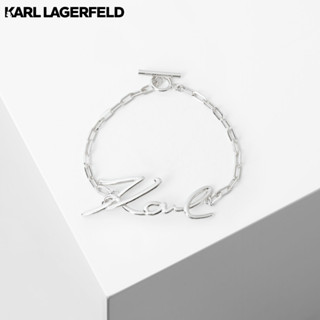 KARL LAGERFELD - K/SIGNATURE SILVER BRACELET 230W3946 สร้อยข้อมือ