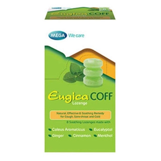 (พร้อมส่ง)Mega We Care Eugica Coff เมก้า วีแคร์ ยูจิก้าคอฟ ลูกอม จำนวน 1 กล่อง บรรจุ 15 แผง