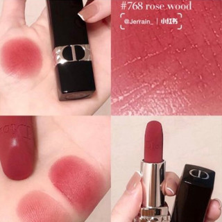 Beauty-Siam แท้ทั้งร้าน !! แบ่งขายลิปสติก DIOR LIPSTICK สี 768 ROSEWOOD ขนาด 0.5 กรัม พร้อมแปรงทาลิป