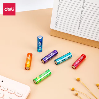 Deli ถ่าน ถ่านAA ถ่านAAA ถ่านถ่านอัลคาไลน์ ถ่าน1.5v ถ่านไฟฉาย LR6 ถ่านแพ็ค 24ก้อน Alkaline Battery