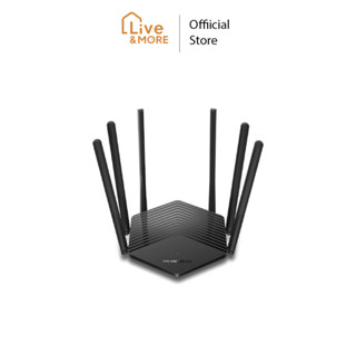 MercusysAC1900 (MR50G) Wireless Dual Band 6 Gigabit Wireless Router เสาสัญญาณประสิทธิภาพสูง