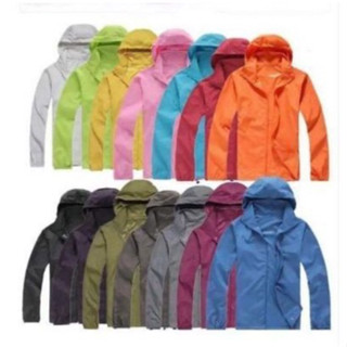 เสื้อผ้าร่ม.The north face มี uvกันแดด กันลม แขนยาว 16 สี A.1