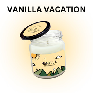 Melty.diary - Vanilla Vacation Soy Wax Candle เทียนหอมไขถั่วเหลืองแบบกระปุก 150g