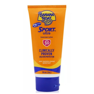(แท้) Banana Boat Sport Ultra Sunscreen Lotion SPF50  (90 ml.) บานาน่า โบ๊ท โลชั่นกันแดด สำหรับผิวกาย ทำกิจกรรมกลา