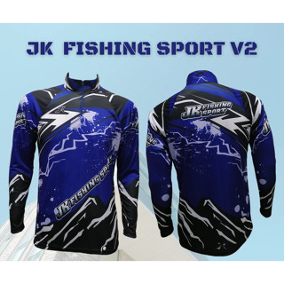 เสื้อตกปลา JK Thailand เสื้อกันยูวี ลาย JKSPORT V2 ป้องกันรังสี UV 80% แห้งเร็ว