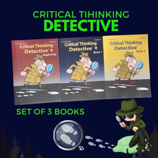 แบบฝึกหัดภาษาอังกฤษ ฝึกทักษะกระบวนการคิดสำหรับเด็ก Critical Thinking Detective ชุด 3 เล่ม