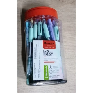 ปากกา​ QuanTum​ รุ่น​ M5​ MAXX​ Klean​ หมึก​สีน้ำเงิน​ 0.5​ มม.​ (1x50​ ด้าม)​