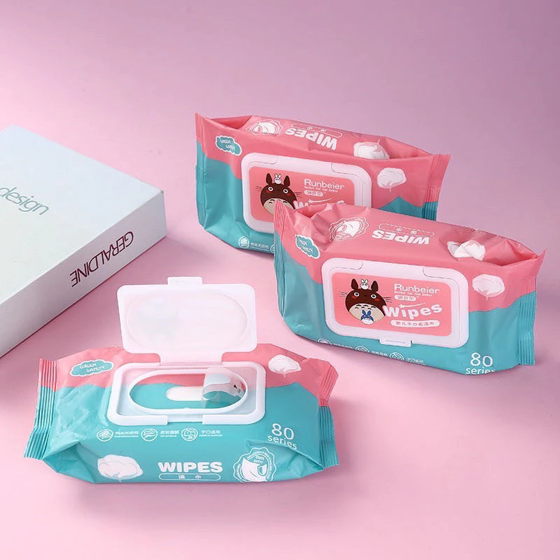 ทิชชู่เปียก กระดาษทิชชู่เปียก ทิชชู่กระดาษเปียก Baby Wipes 1ห่อ 80 แผ่น สินค้าพร้อมส่งในไทย thumbnail 5