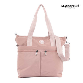 St.Andrews กระเป๋าสะพายทรง Tote มีสายสะาพยยาว - สีชมพู (0018)