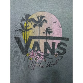 เสื้อยืด มือสอง งานแบรนด์ Vans อก 36 ยาว 26