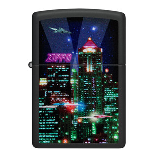 Zippo ไฟแช็กรุ่น 48506  Cyber City Design ของแท้ รับประกันตลอดชีวิต นำเข้าและจำหน่ายโดยตัวแทนจำหน่าย