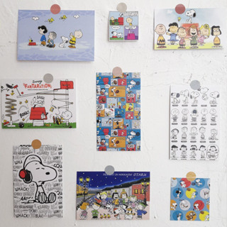 (พร้อมส่ง🌷) โปสการ์ด 3Korean Ins Snoopy Poster Postcard Cute Girl Heart Cartoon