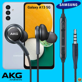 หูฟัง สมอลทอล์ค Samsung แท้ 3.5 mm Aux In-Ear ซัมซุง A13 และทุกรุ่น อินเอียร์ สายผ้าถัก เสียงดีเบสหนัก ควบคุมระดับเสียง