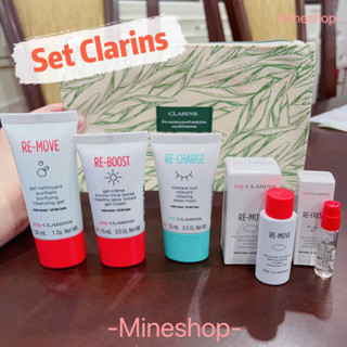 Set Clarins 5 ชิ้น พร้อมกระเป๋า ของแท้💯%