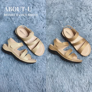 ABOUT-U รองเท้าเพื่อสุขภาพผู้หญิง รัดส้น ใส่สบาย น้ำหนักเบา เย็บรอบ ใช้ทน กันน้ำ กันลื่น รุ่นAda