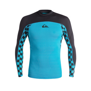 เสื้อแขนสั้นใส่ว่ายน้ำ,เล่นSurfแบรนด์Quiksilver รุ่นCheck Out - Long Sleeve Rash Vest (EQYWR03016)