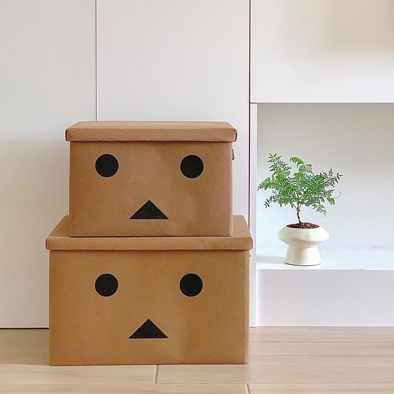 [UHFXJMลด45B ](พร้อมส่ง) กล่องเก็บของ ลายDanboard แบบพับได้ ใช้จัดระเบียบ กล่องเก็บของเล่นเด็ก ราคา ถูกที่สุด ดีลบีเคเค แกลเลอรีภาพที่ 2