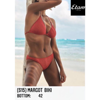 Etam bottom bikini (เฉพาะกางเกง) ชุดว่ายน้ำ บิกินี่ แบรนด์เอแตม (S15)swimming wear แบรนด์เนม Brandname ของแท้