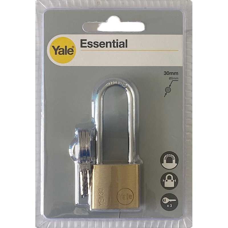 กุญแจ Yale 30L 40L,50L มม. รุ่น คอยาว ระบบสปริง หรือ ระบบPIN ราคาต่อ 1 ชิ้น price per piece - รูปที่ 3