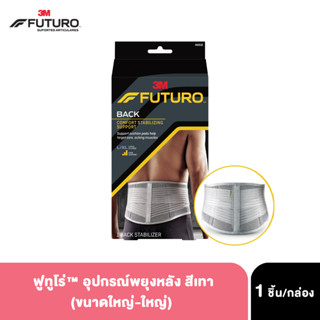 3M FUTURO Comfort Stabilizing Back ฟูทูโร่ อุปกรณ์พยุงหลังเสริมแผ่นโฟม สีเทา (New-Grey)