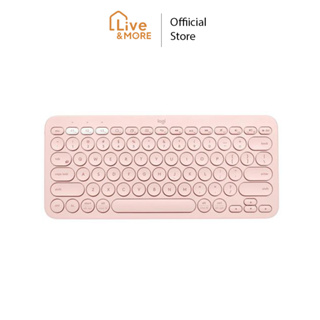Logitech Bluetooth Multi Device Keyboard คีย์บอร์ดไร้สาย รุ่น K380 สี Rose