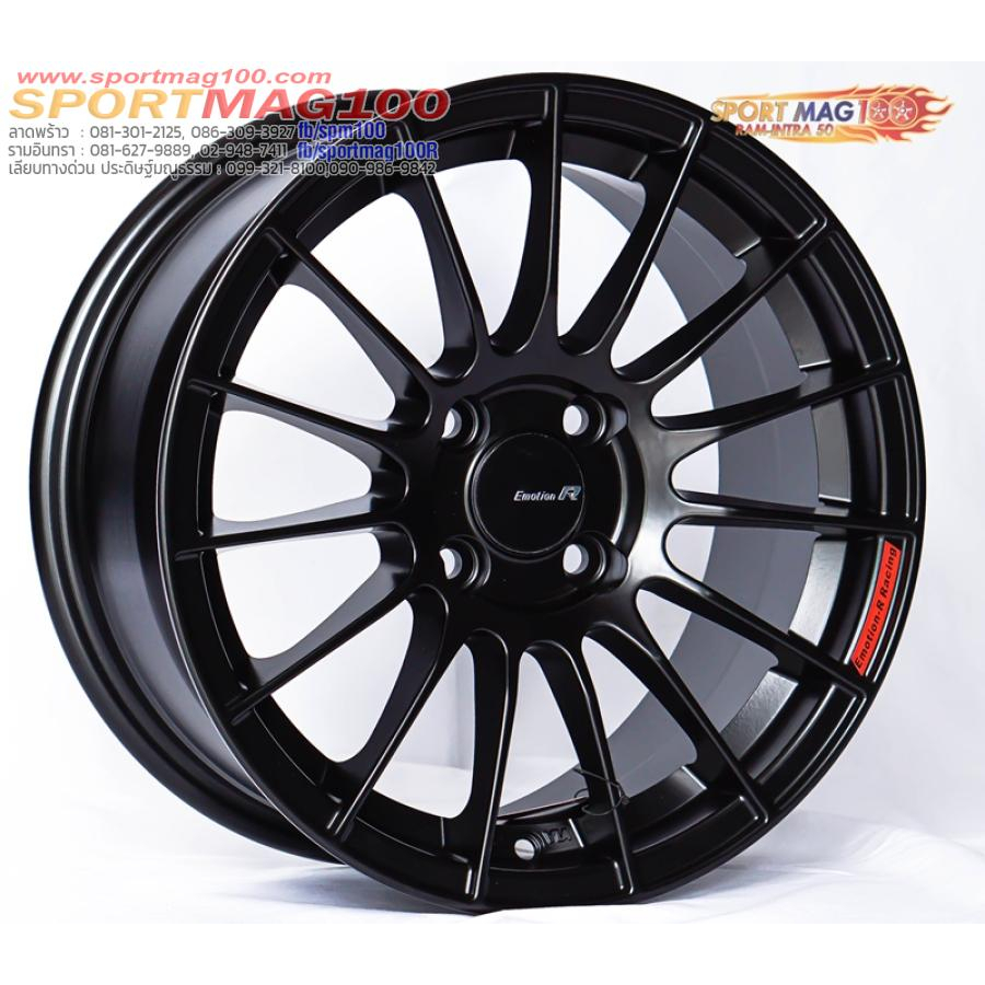 ล้อแม็ก RS05RR 4รู100 ET35 ดำด้าน กว้าง7 ขอบ15นิ้ว