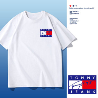 D78B (พร้อมส่ง）เสื้อยืดแขนสั้น สำหรับชายและหญิง.ลายแฟชั่งนานาชาติ ใส่เที่ยวออกกำลังกายได้