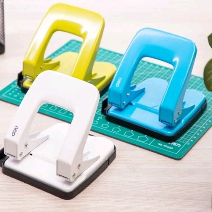 Deli เครื่องเจาะกระดาษ 2 รู (2-Hole Punch) No.0138 เจาะกระดาษได้ 35 แผ่น (80 แกรม) ราคาต่อ 1ชิ้น , คละสี - รูปที่ 4