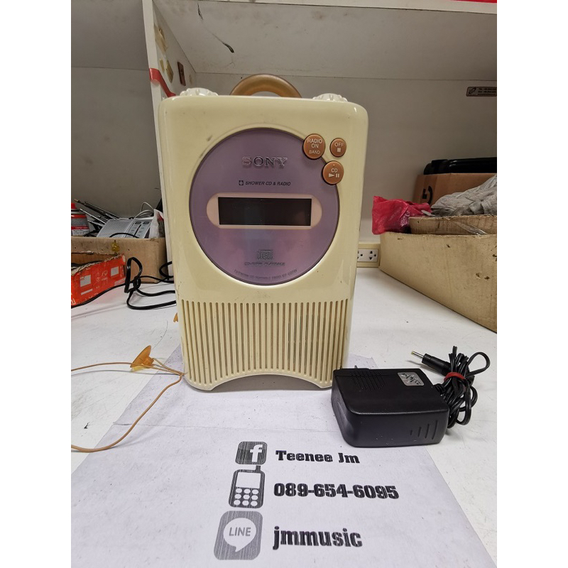 SONY ICF-CD73V [DC6-12V] เครื่องเล่น CD+วิทยุ หูหิ้ว,ตั้งพื้นสวยๆ ใช้งานเต็มระบบ[ฟรีหม้อแปลง]