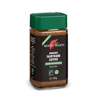 กาแฟดีแคฟ [หมดอายุ 11/2028] ออร์แกนิค สำเร็จรูป Organic Decaf Instant Coffee [MountHagen] กาแฟนำเข้าจากเยอรมัน