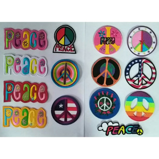 อาร์ม ตัวรีดติดเสื้อ อาร์มปัก Patch ตกแต่งเสื้อผ้า หมวก กระเป๋า โลโก้ PEACE