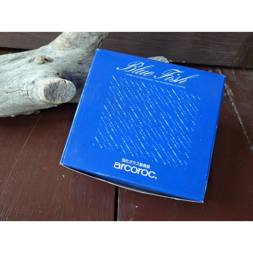 ถ้วยชาม Arcoroc blue fish Made in France