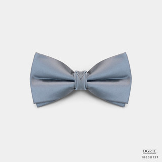 Slate Blue Silk Bowtie-โบว์ไทผ้าไหมสีฟ้าโทนเทาอมน้ำเงิน