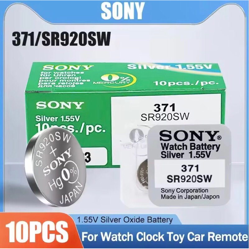 371 sr920sw battery for watches SONY ถ่าน นาฬิกา แบตเตอรี่