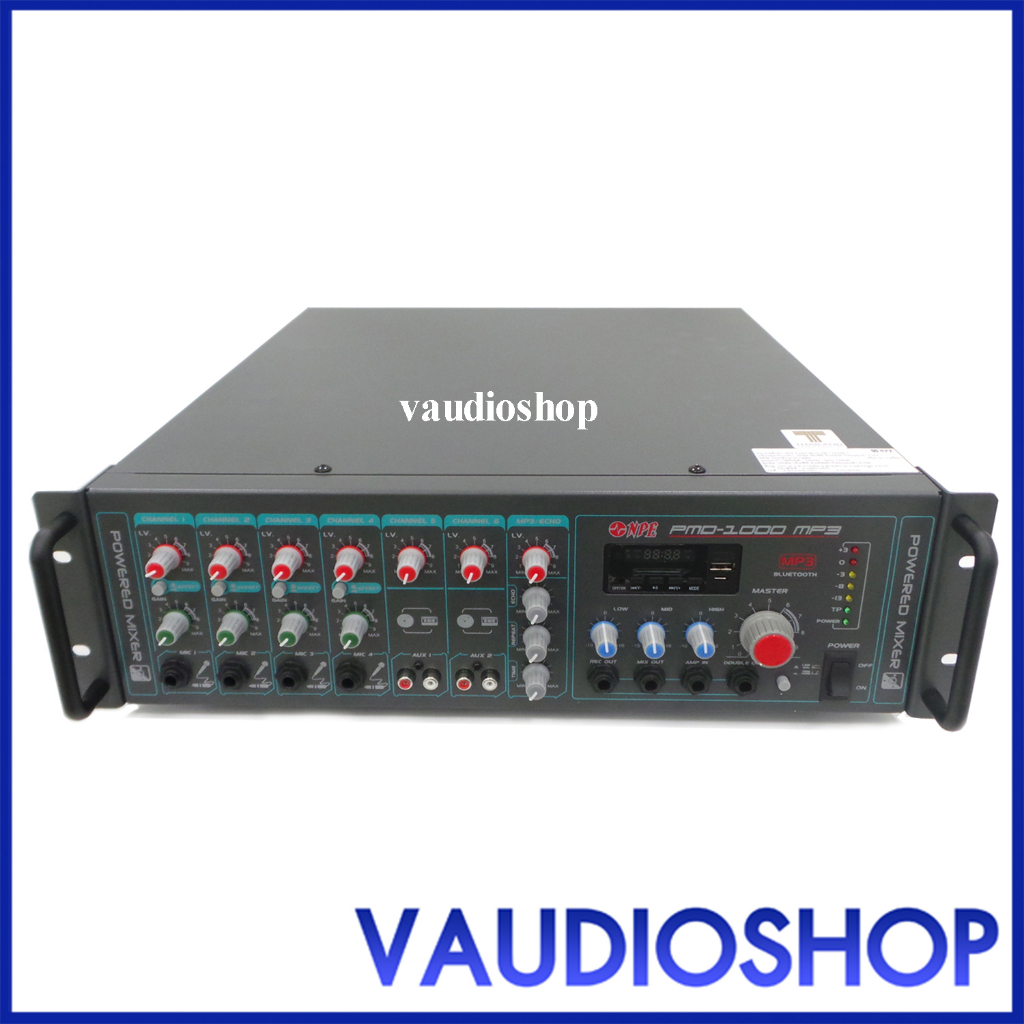 NPE PMD-1000MP3 (USB, FM, Bluetooth) Power Mixer เครื่องขยายเสียง พาวเวอร์ เอ็นพีอี PMD-1000 MP3