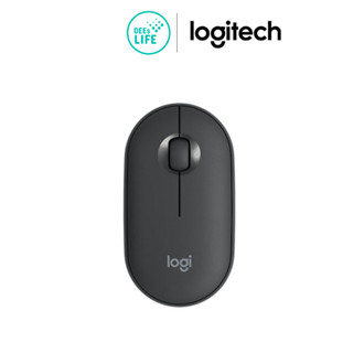 Logitech เมาส์ไร้สาย ไร้เสียงรบกวน Pebble Wireless Mouse รุ่น M350 สี Graphite