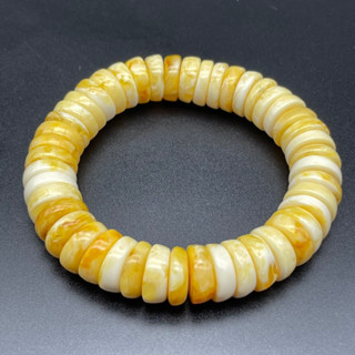 Genuine yellow Vintage Bakelite Beaded Bracelet beautiful Vintage Bakelite Jewelry Bracelet