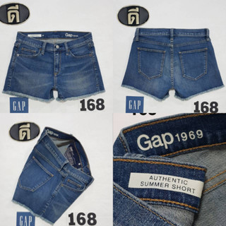 168.กางเกงยีนส์ขาสั้น GAP SUMMER SHORT  เอววัดจริง 28