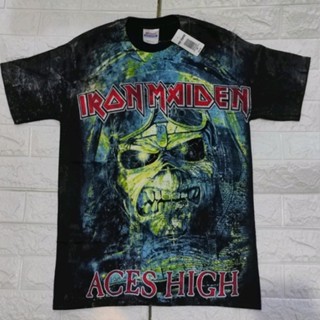 เสื้อวง​ IRON Maiden ACES HIGH OVP เดสสต๊อกยุคต้น2000 ป้ายเก่า