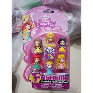 Disney Princess Super Squishy สกุชชี่นิ่มๆครบเซตเจ้าหญิง แพคละ 6ชิ้น