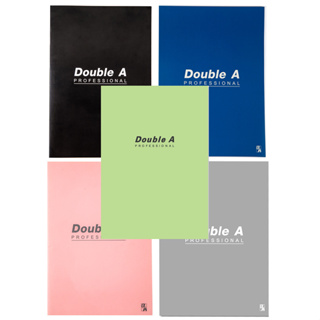 Double A สมุดปกอ่อน สมุดจดบันทึก สมุดโน๊ต ขนาด B5 (70 แกรม / 40แผ่น) รุ่น Professional  (คละสี) [S24]
