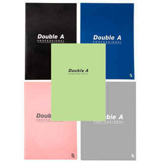 Double A สมุดปกอ่อน สมุดจดบันทึก สมุดโน๊ต ขนาด B5 (70 แกรม / 40แผ่น) รุ่น Professional  (คละสี) [S24]